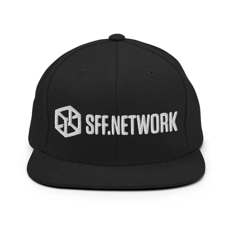 SFF Network Text Logo Hat - White